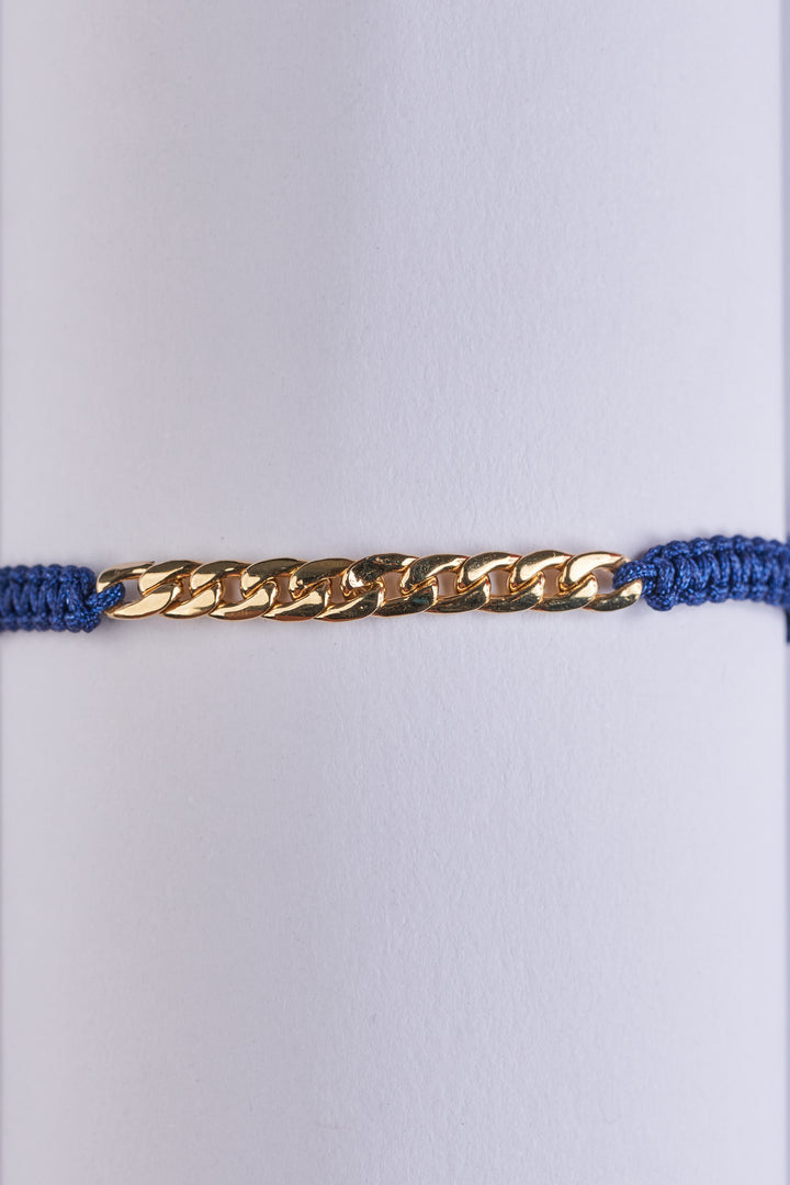Blue Bold Chain Bracelet