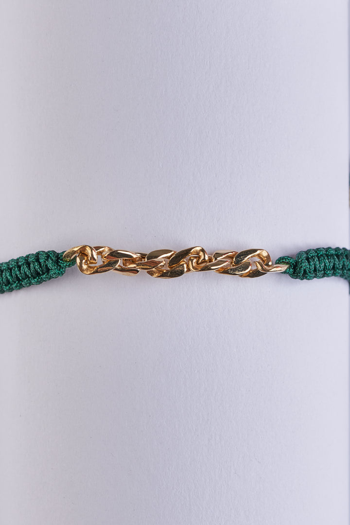 Golden Wave Link Bracelet