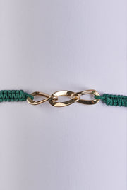 Interlock Oval Charm Bracelet