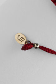 Red Paperclip Duo Bracelet