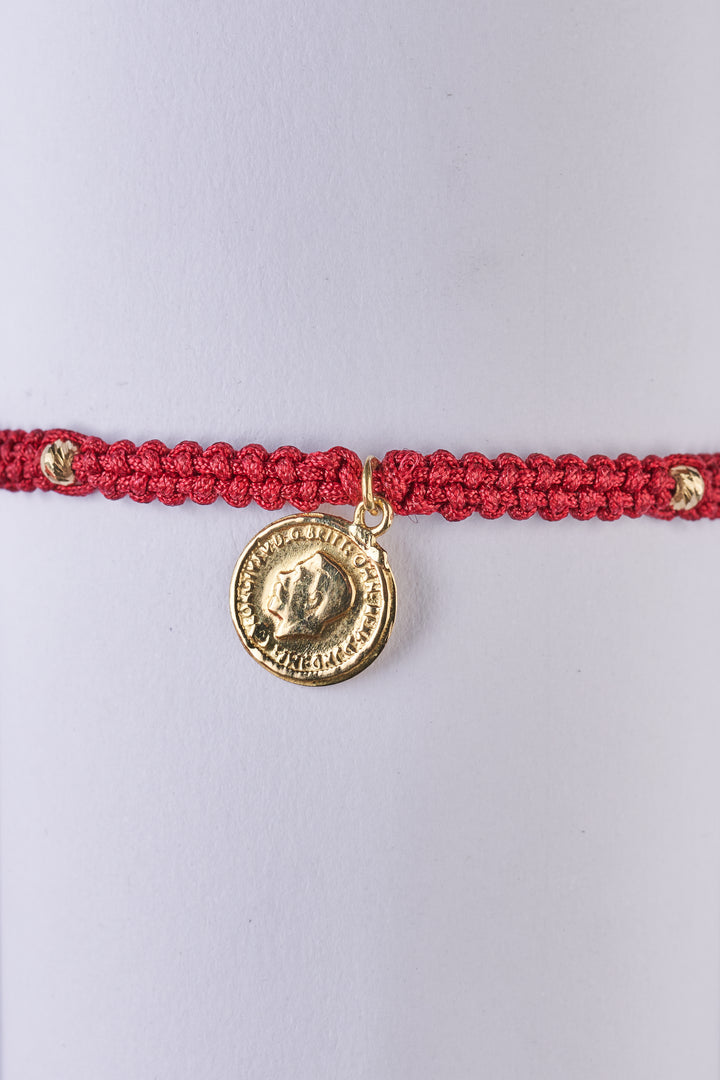 Red Royal Medallion Bracelet